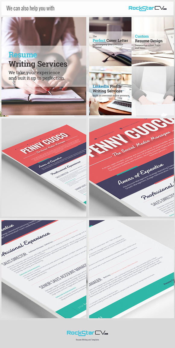 Flat Resume Template - Ara in Resume Templates - product preview 6