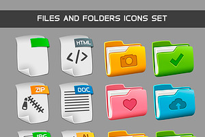 9 Windows Style Folder Icons ~ Icons on Creative Market