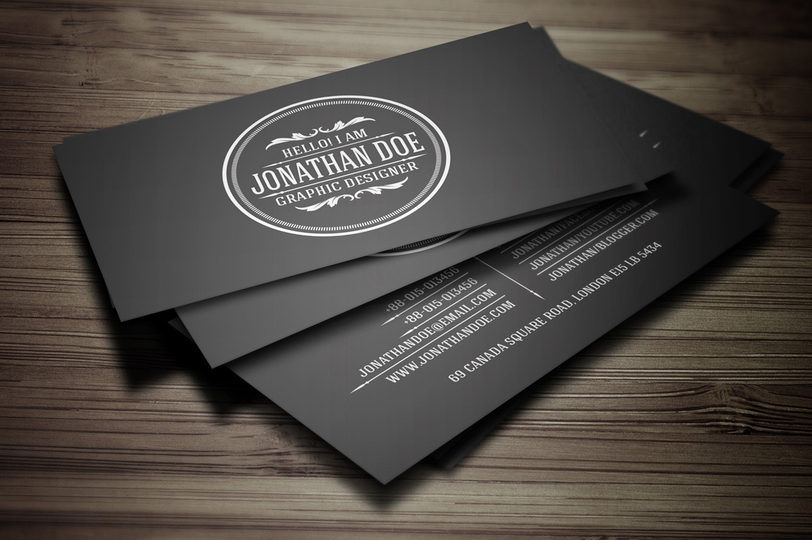 Vintage Business Cards Templates Free