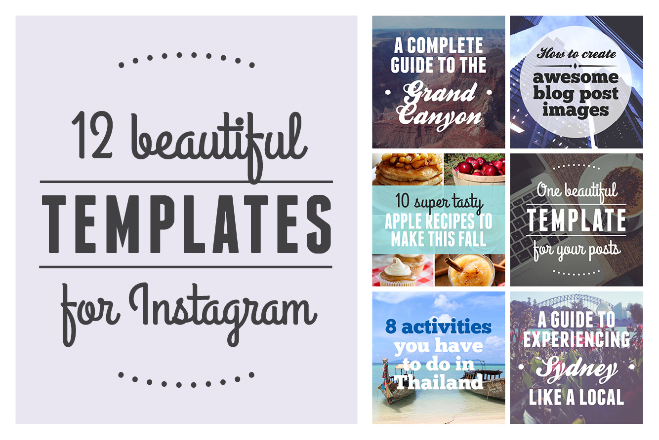 Instagram Layouts Beautiful Templates To Design Your Own Graphics