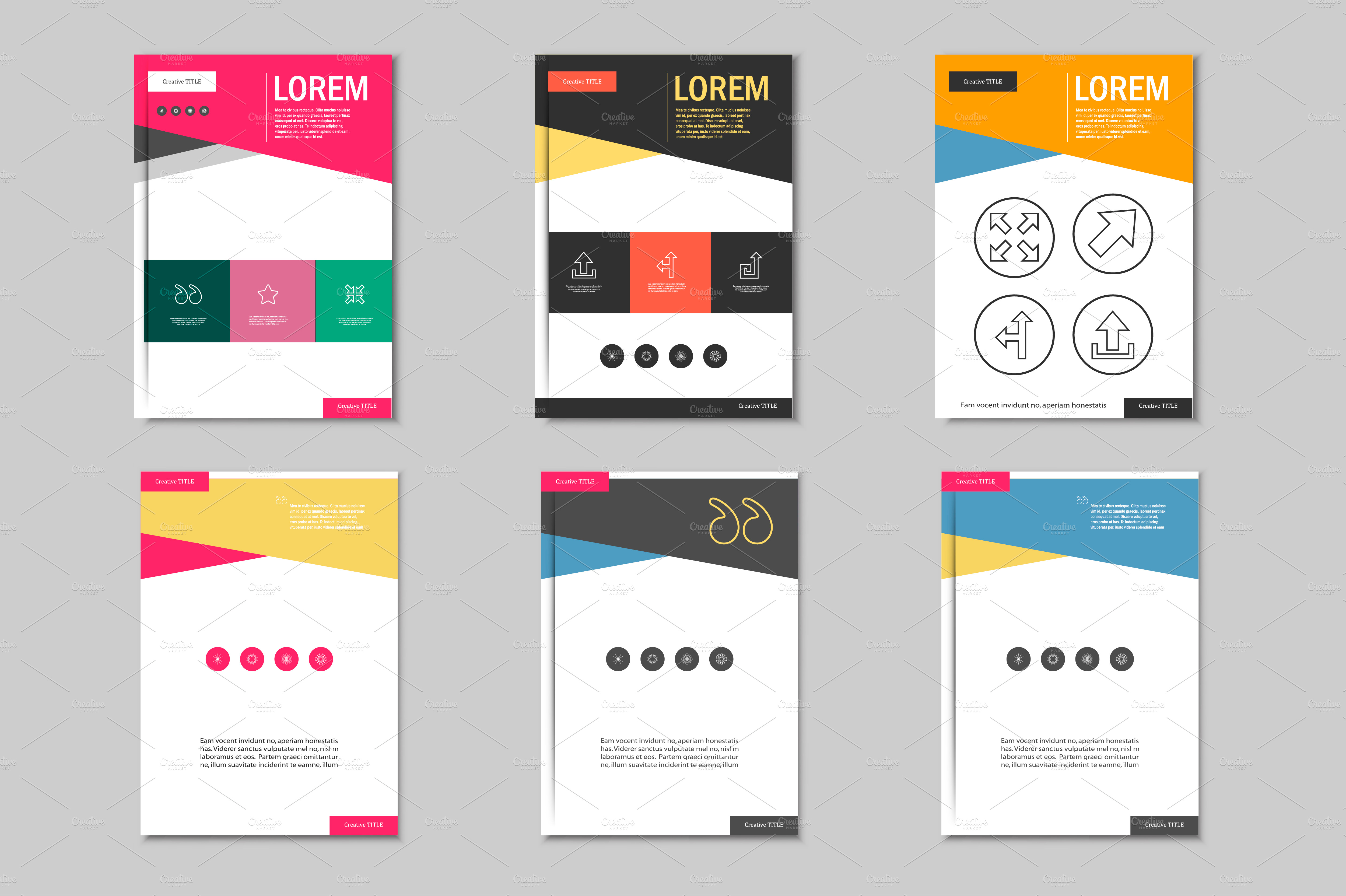 Brochure design template. Vol.1 Brochure Templates Creative Market