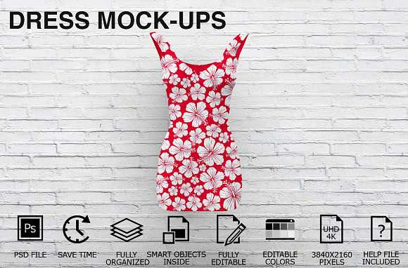 Free Dress Mockups - Clothing Mockups v3