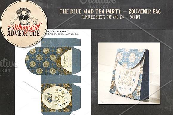 Mad Tea Party Souvenir Bag Blue in Objects