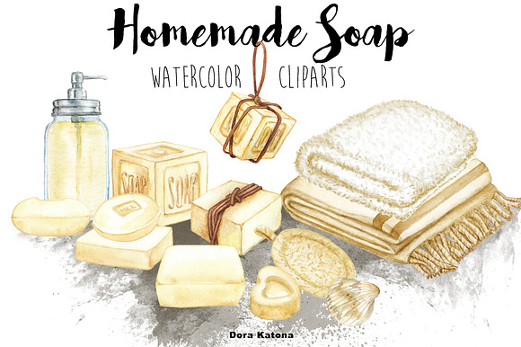 Homemade Soap Clipart ~ Icons on Creative Market