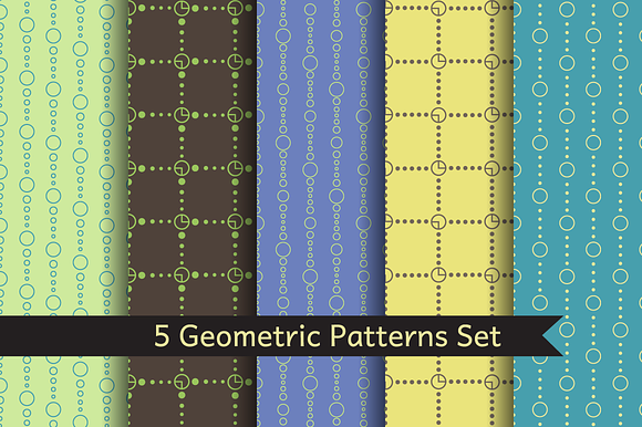 5 Geometric Patterns SET in Patterns
