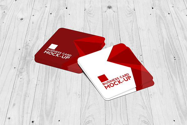 Download Free Square Business Card Mockup Set Psd Template PSD Mockups.