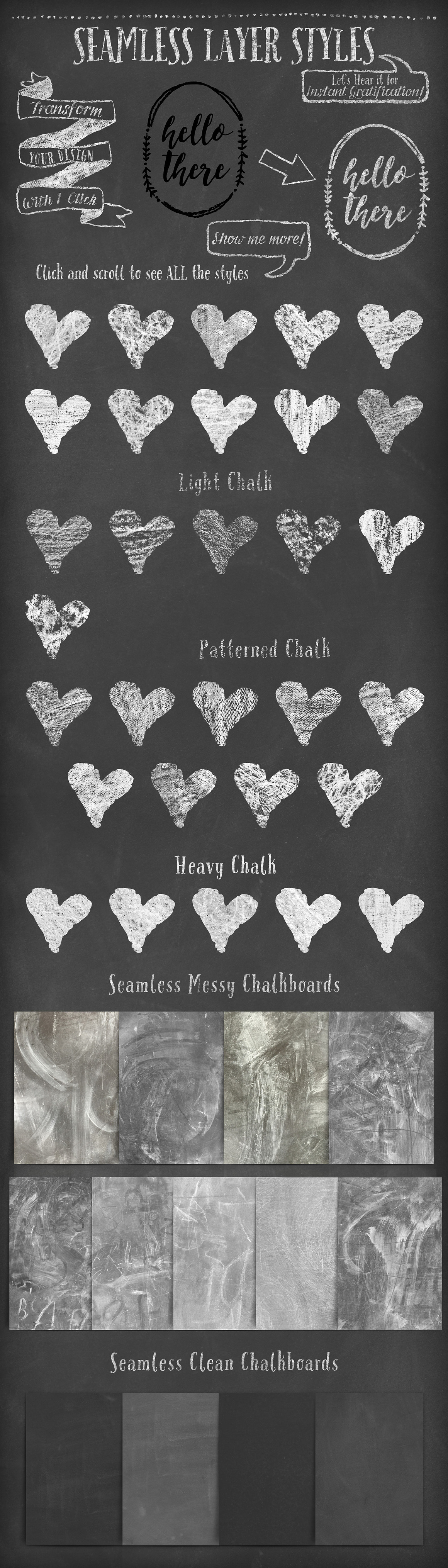 The Authentic Chalkboard Bundle - Layer Styles