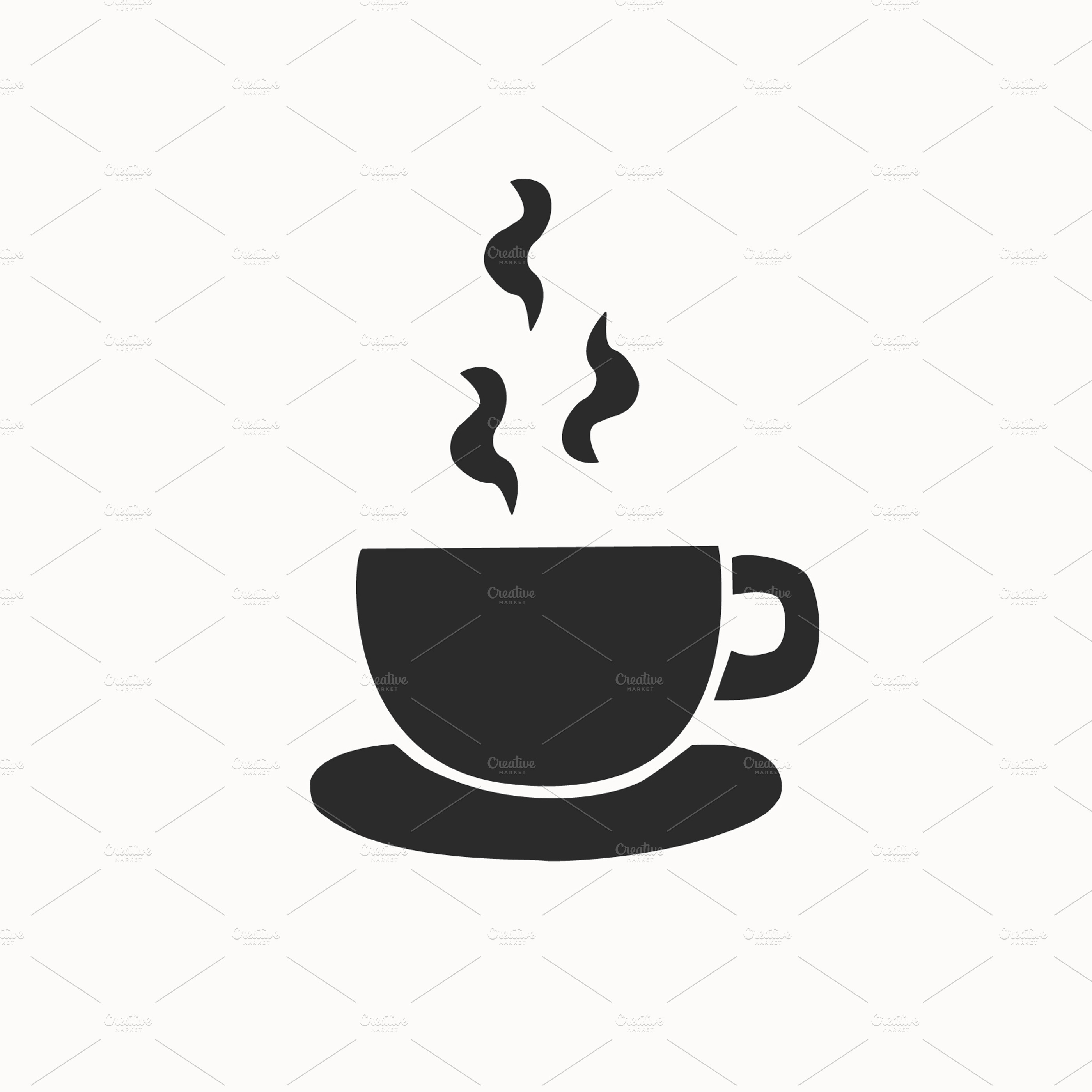 themes portfolio tumblr ~ Creative Coffee Icons logo ~ Market