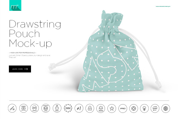Download Drawstring Pouch Mock-up