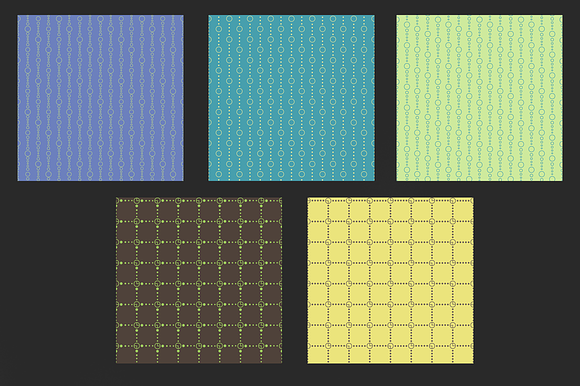 5 Geometric Patterns SET in Patterns - product preview 1
