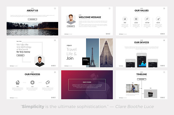 Wolf Minimal Keynote Template in Presentation Templates - product preview 2
