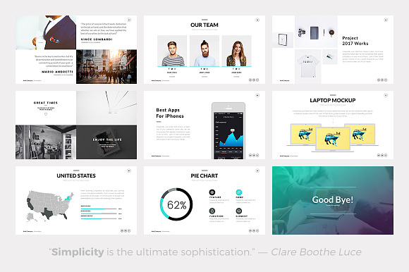 Wolf Minimal Keynote Template in Presentation Templates - product preview 3