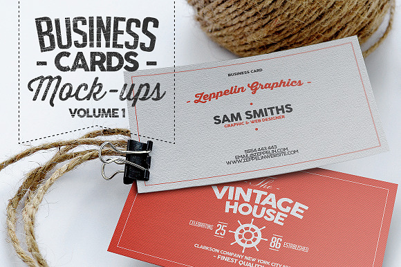 Download Business Card Mock-ups Vol.1