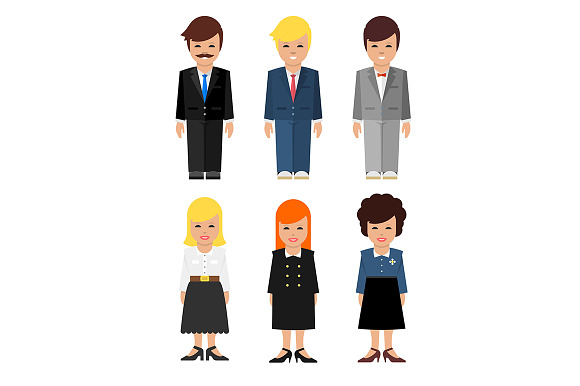 Abstract Business People Icon