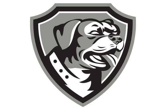 Rottweiler Guard Dog Shield