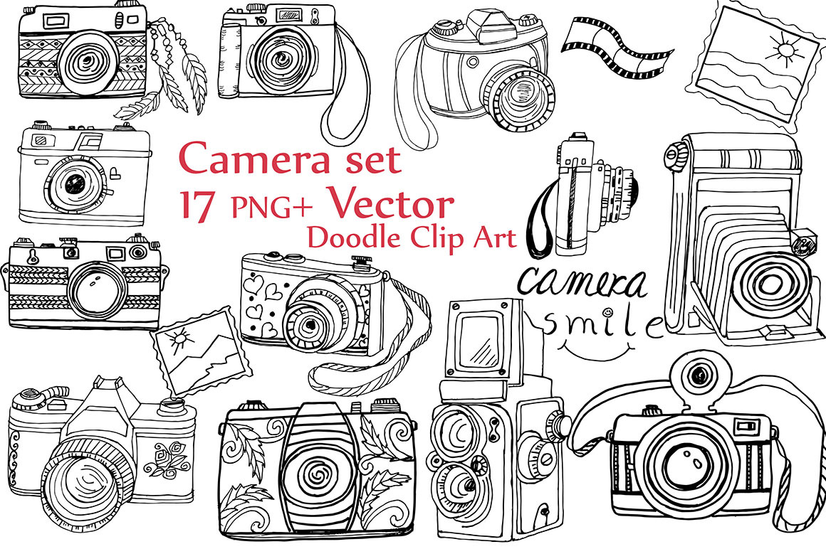 camera clipart doodle - photo #4
