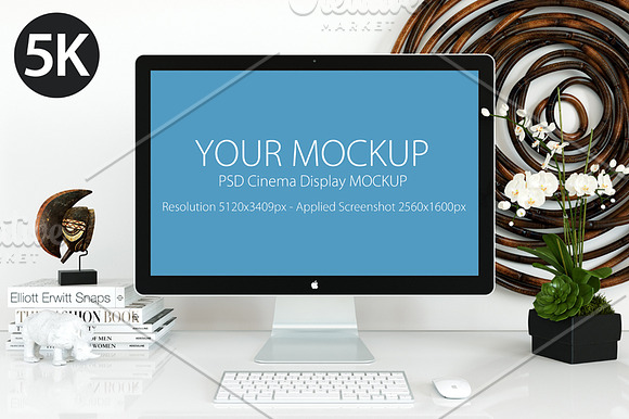 Free Cinema Display Mockup 5k