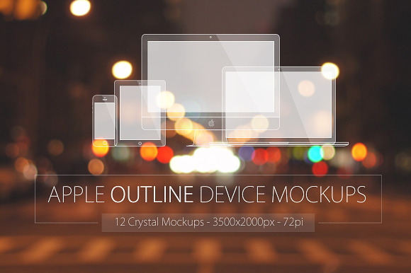 Download Apple Outline Device Mockups