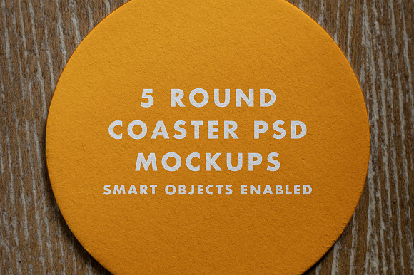 Download Round Coaster Mockup Pack