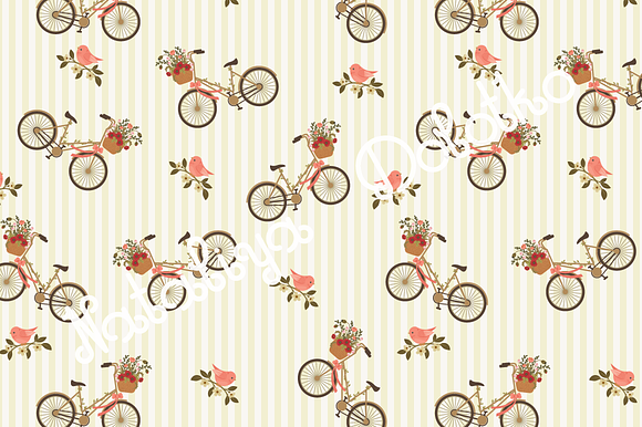 5 Floral Vector Seamless Patterns in Patterns - product preview 1
