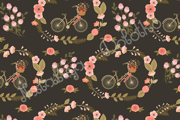 5 Floral Vector Seamless Patterns in Patterns - product preview 5