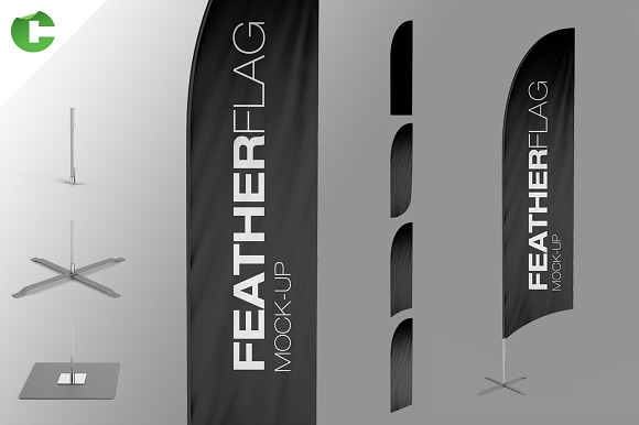 Download Feather Flag Mock-Up