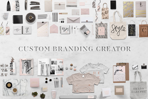 Custom Branding Creator- 100+ Items - Product Mockups