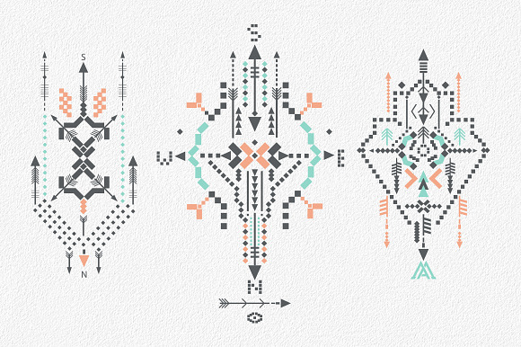 Boho totem. Sacred geometry in Illustrations - product preview 2