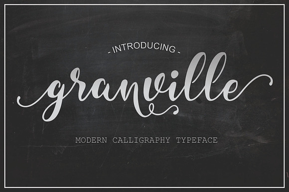 Granville Script (50% Off) in Script Fonts - product preview 3