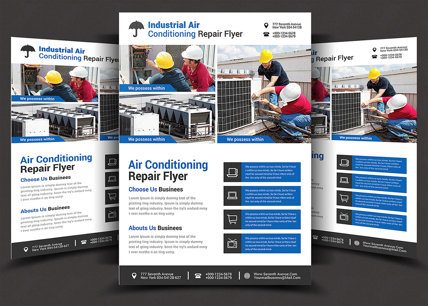Air Conditioning Repair Flyer-2 ~ Flyer Templates 
