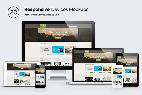 Download Responsive Screen Mockup Devices