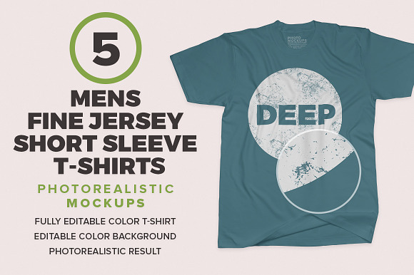Free Mens Short Sleeve T-shirts Mockups
