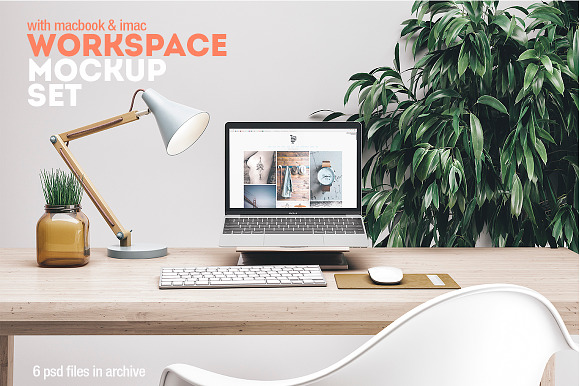 Download Free Download Workspace Mockup Set 5 PSD Mockups.