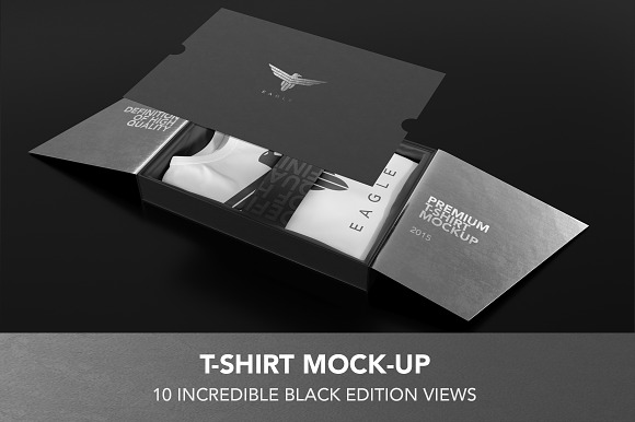 Free T-Shirt Black Edition Mock-up