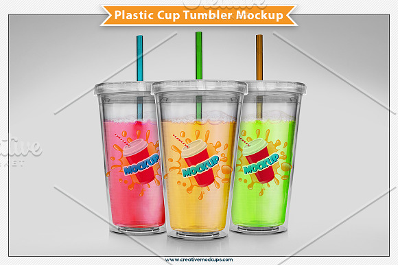 Download Plastic Cup Tumbler Mockup