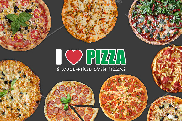 Download 8 Isolated Pizza Images