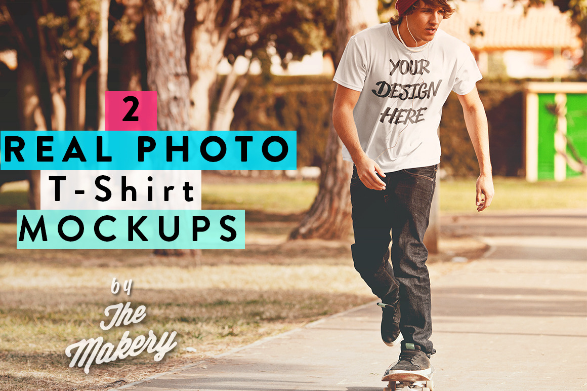 Download Real photo T-Shirt MOCKUP ~ Product Mockups ~ Creative Market