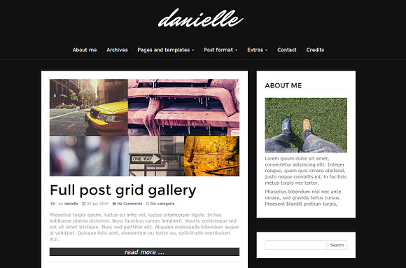 Danielle - blog wordpress theme in WordPress Blog Themes - product preview 4