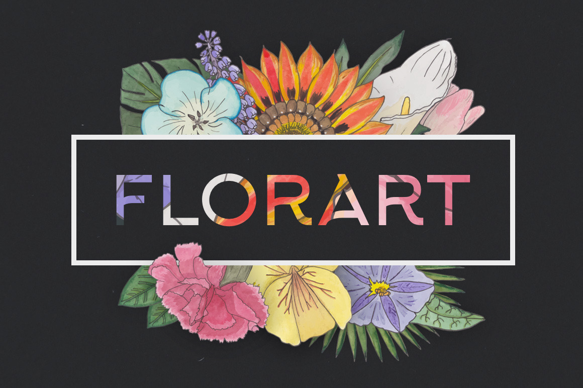 FlorArt Watercolor Kit - Illustrations
