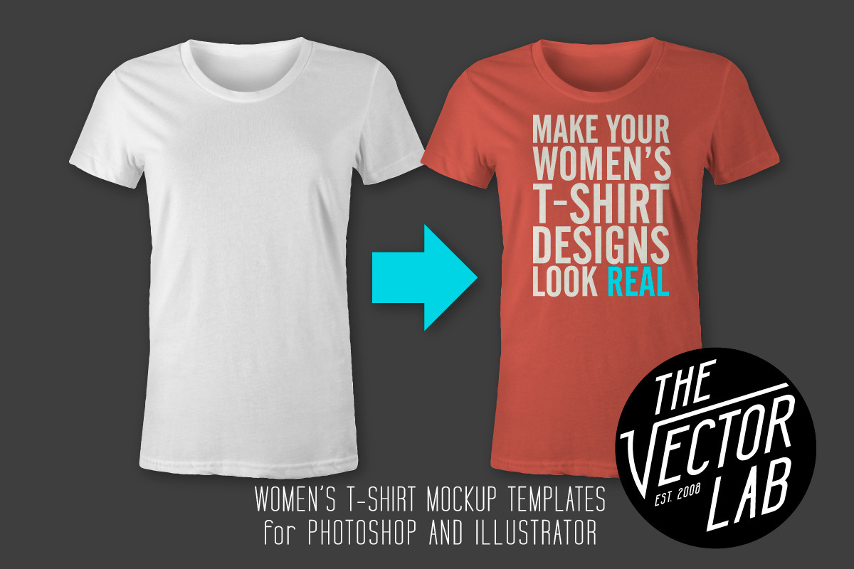 Download Women's T-Shirt Mockup Templates ~ Product Mockups ...