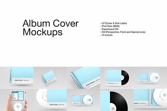 Download Album Cover Mockups