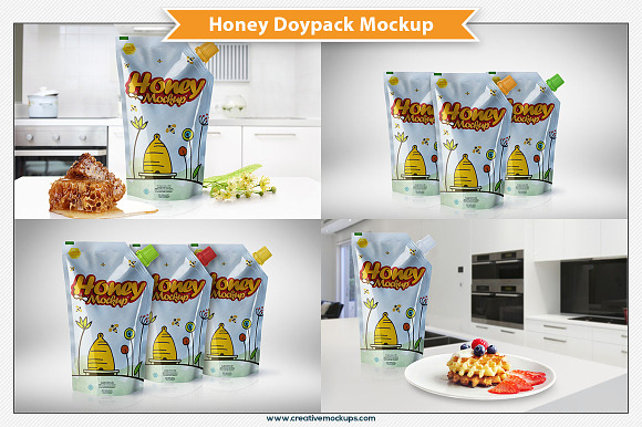 Download Honey Doypack Mockup