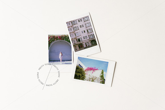Polaroid Pile Mockup | JPG & PSD in Product Mockups - product preview 2