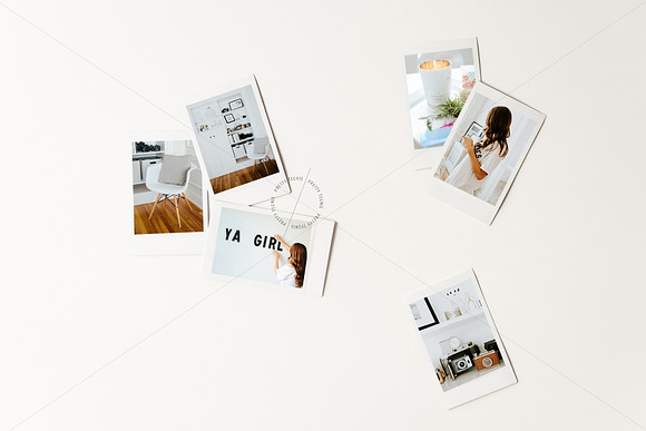 Polaroid Pile Mockup | PSD & JPG in Product Mockups - product preview 1