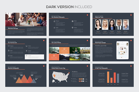 Business Strategy Deck PowerPoint in Presentation Templates - product preview 8