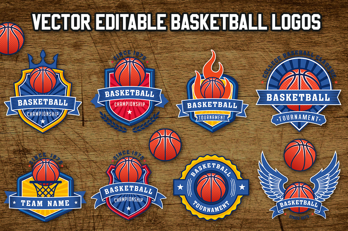Vector Basketball Logo Templates ~ Illustrations ~ Creative Market