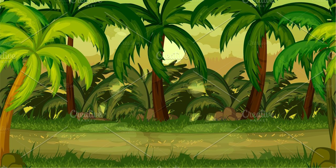Jungle Game Background Illustrations Creative Market