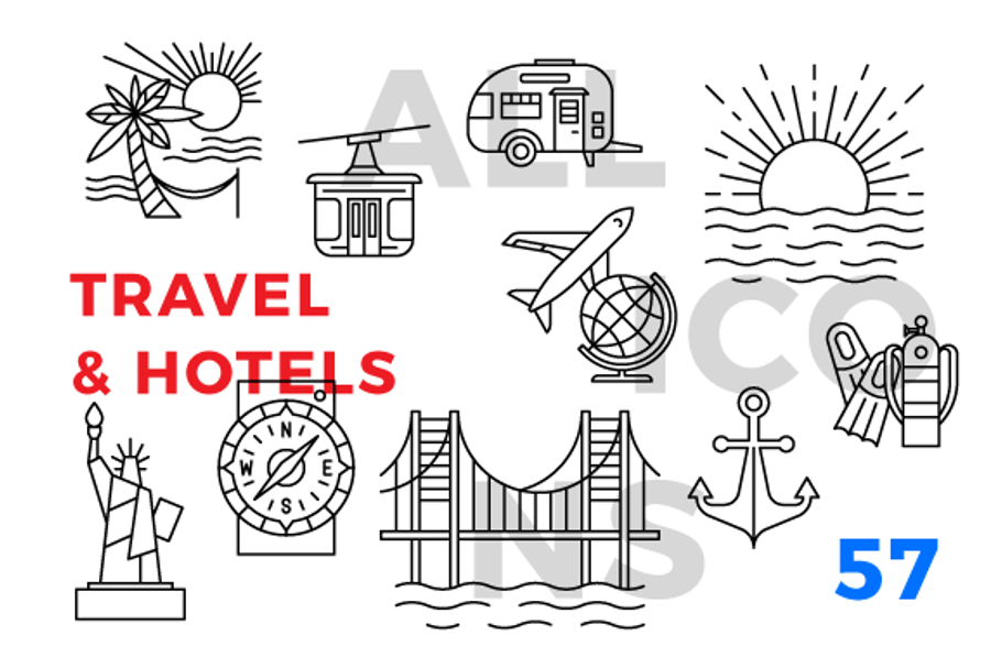 Travel & hotels in Travel Icons