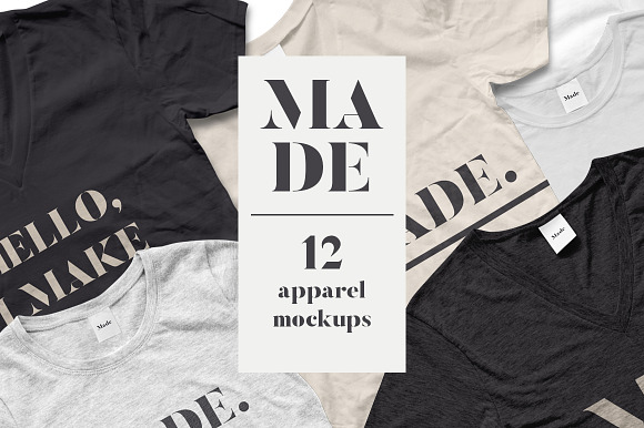 Download MADE- 12 Apparel Mockups