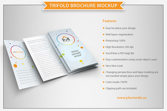 Download Trifold Brochure Mockup